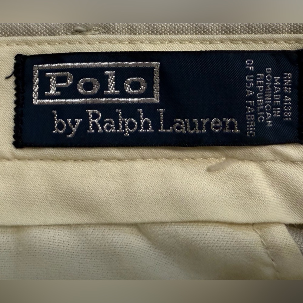 Polo by Ralph Lauren Pleated light Khaki Men’s  Shorts. Front slant pockets. - Picture 3 of 6